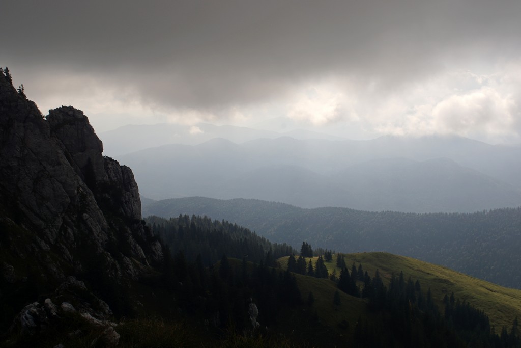 Blick hinunter in die Jachenau