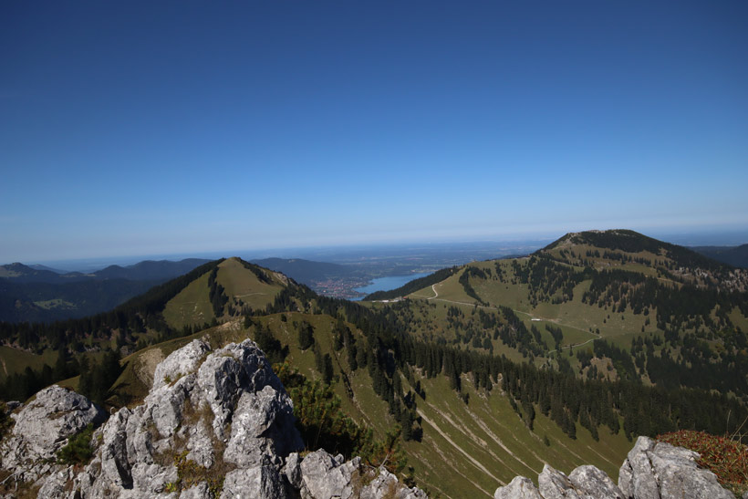 Plankenstein Gipfel mit Tegernsee