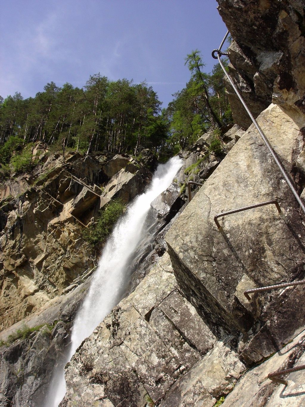 Lehner Wasserfall Ötztal Klettersteig