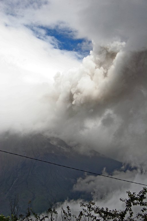 Vulkan Tungurahua Ausbruch 2006