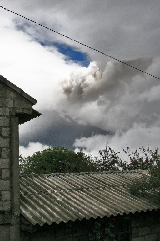 Vulkan Tungurahua Ausbruch 2006