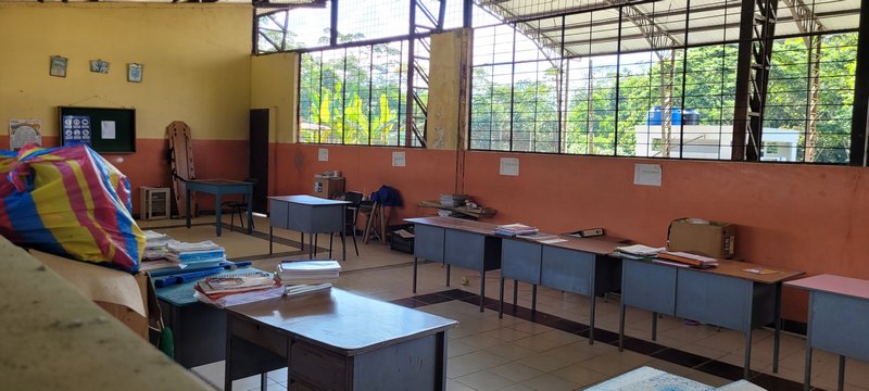 Klassenzimmer ohne Fenster
