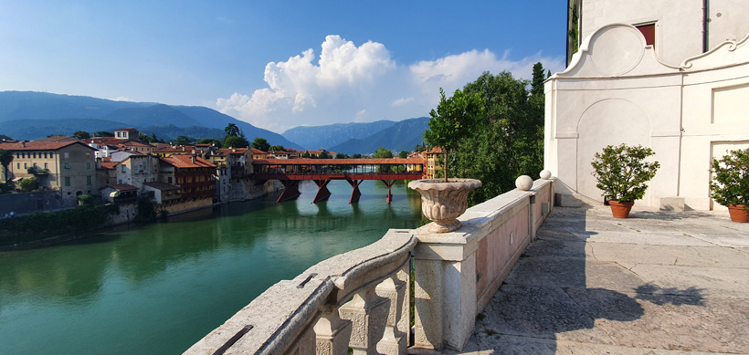 Bassano del Grappa am Fluss Brenta