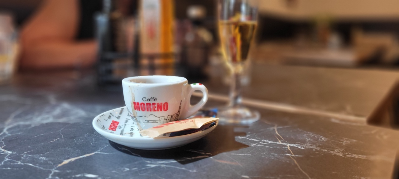 Espresso und Grappa