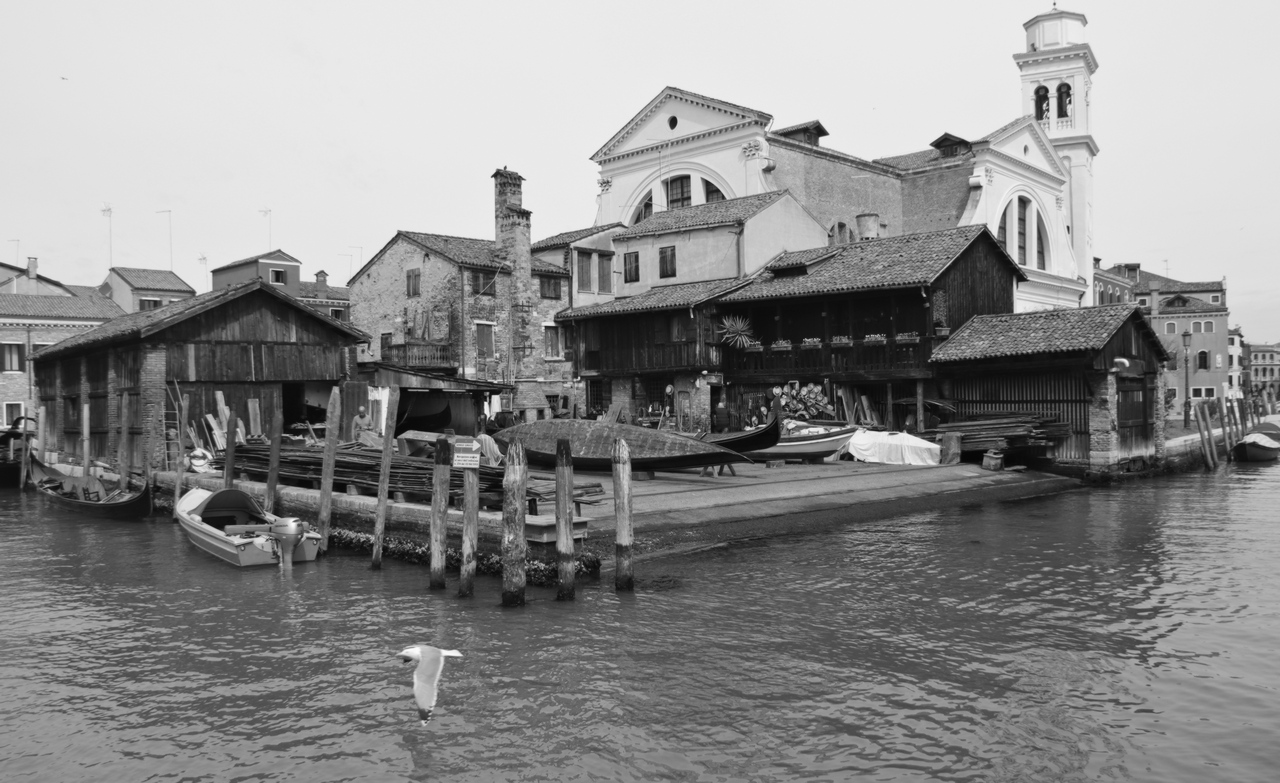 Bootswerft in Venedig