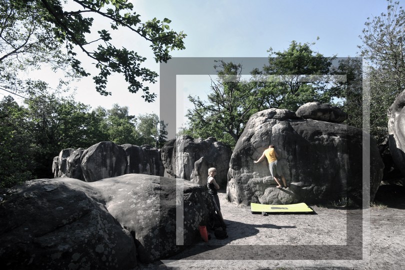 Boulder in Fontainebleau