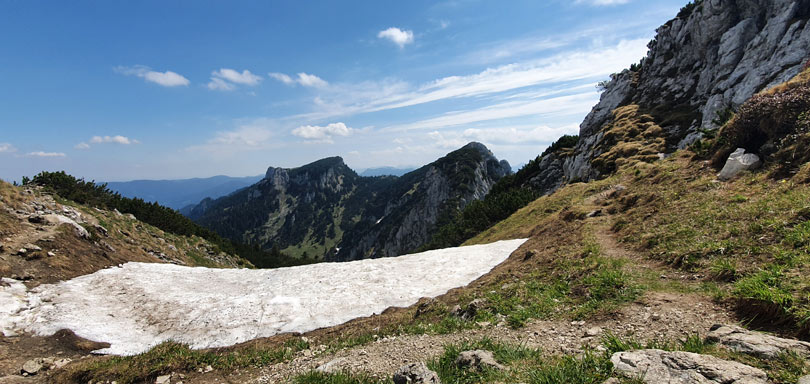 Vom Sattel blick zum Brauneck