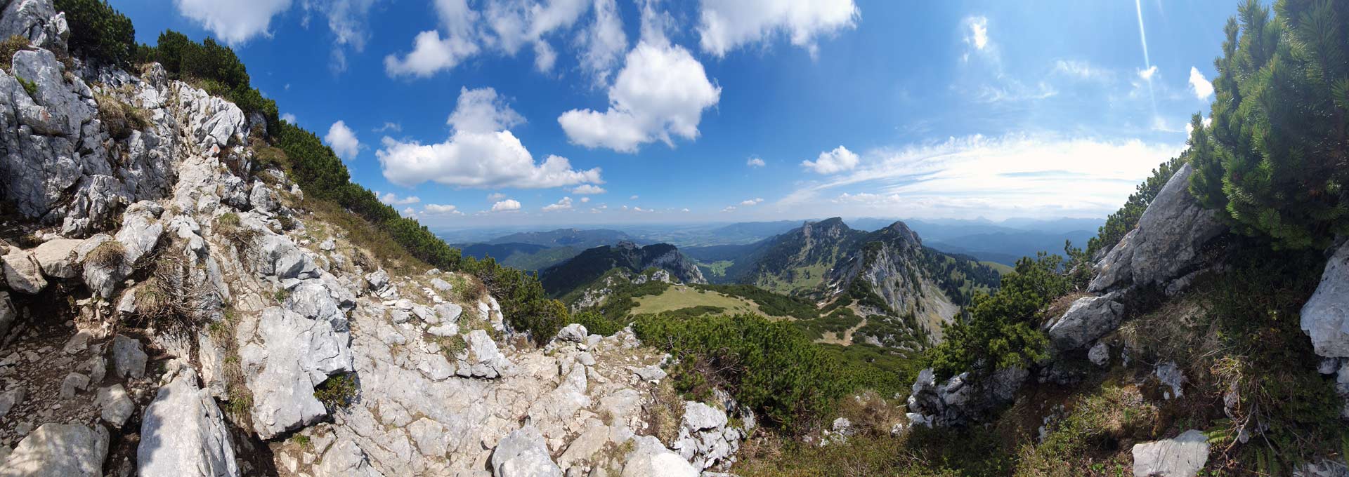 Pannorama in Richtung Brauneck